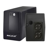 Phasak Basic Unterbrechungsfreie Stromversorgung (USV) Line-Interaktiv 0,6 kVA 360 W 2 AC-Ausgänge