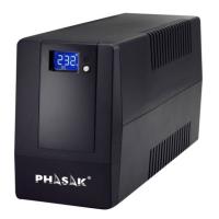 Phasak Esential Unterbrechungsfreie Stromversorgung (USV) Line-Interaktiv 0,6 kVA 360 W 2 AC-Ausgänge