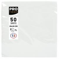 PRONAPPE SV622001I Serviette 50 Stück(e) Weiß Baumwolle