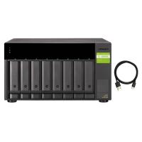 QNAP TL-D800C Speicherlaufwerksgehäuse HDD / SSD-Gehäuse Schwarz, Grau 2.5/3.5''