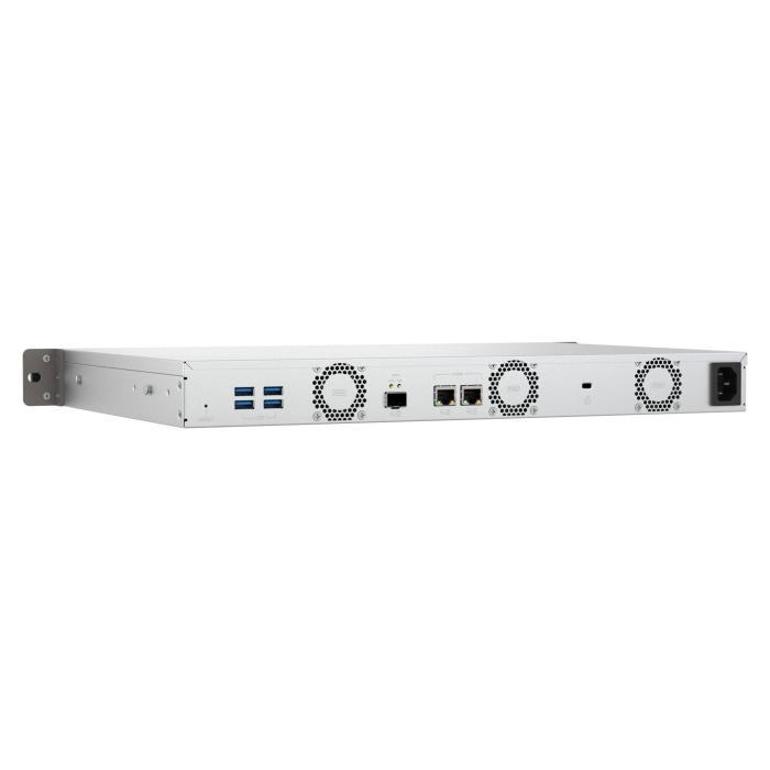 QNAP TS-432XeU NAS Rack (1U) 4 GB DDR4 0 TB QNAP QTS Schwarz, Grau — Bild 8 von 18