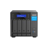 QNAP TVS-H474 NAS Tower Intel® Pentium® G7400 8 GB DDR4 0 TB QuTS hero Schwarz