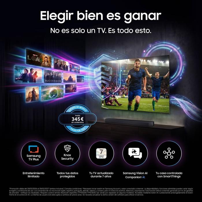 Samsung TU43M72HAU 109,2 cm (43'') 4K Ultra HD Smart-TV WLAN Schwarz — Bild 6 von 24