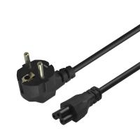 Savio Strom IEC 60320 C5 CEE 7/7 Sort 3m Stromkabel Schwarz C5-Koppler Netzstecker Typ C, bild 3 von 8 ansehen