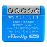Shelly 1 Mini Gen4 Intelligenter Schalter 1P Blau