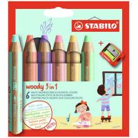 STABILO woody 3 in 1 Gemischte Farben 6 Stück(e)