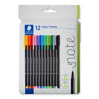 Staedtler 334 C12 Fineliner Sehr fein Schwarz, Blau, Grün, Grau, Hellblau, Hellgrün, Orange, Pink, Rot, Violett, Gelb 12 Stück(e)