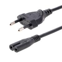 StarTech.com 1 m Laptop Ladekabel, EU Stecker auf C7, 2,5A 250V, 18AWG, Laptop Ersatzkabel, Drucker Stromkabel, Laptop Stromkabel/Netztkabel - UL gelistet