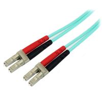 StarTech.com 10 m OM3 LWL Patchkabel - Zipcord Multimode-Glasfaserkabel LC/UPC auf LC/UPC - Vollduplex 50/125µm SFP/Optisches Kabel - 100G Optical Lichtleiterkabel - LSZH Lichtwellenleiter - LOMMF/VCSEL, <0.3dB IL