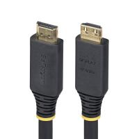 StarTech.com 10m Aktives High Speed HDMI Kabel mit Griffsteckern, 4K 60Hz / 1440p 144Hz, HDR10 / HDCP 2.2 / ARC, 18Gbps, UHD HDMI Arc Kabel für TV / Monitor, TPE-Mantel