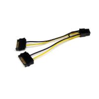 StarTech.com 15cm SATA Strom auf 6 pin PCI Express Grafikkarten Stromkabel - PCIe Y-Kabel Adapter