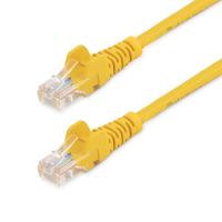 StarTech.com 1m Cat5e RJ45 UTP Netzwerkkabel Snagless - Cat 5e Patchkabel - Gelb