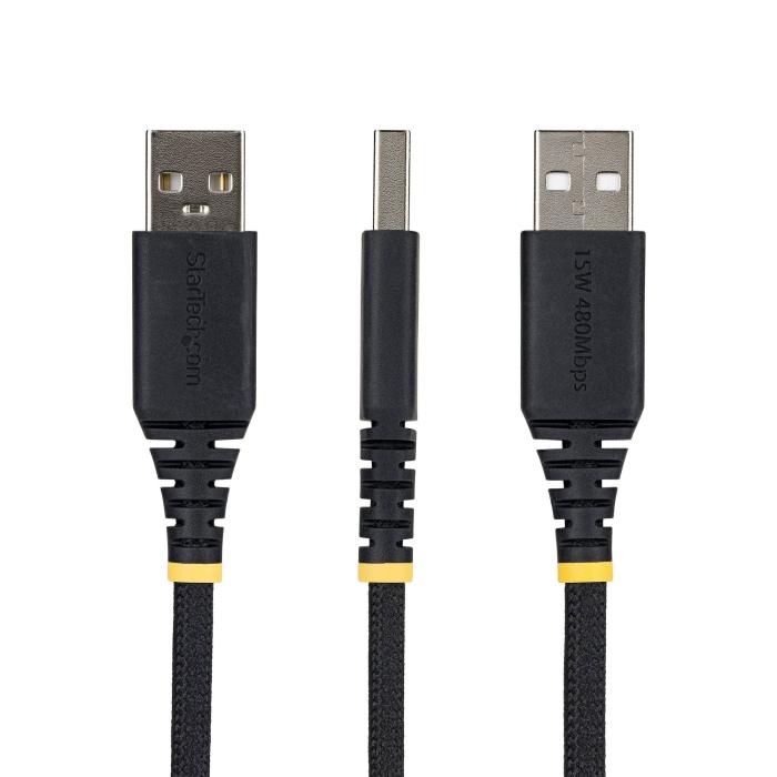 StarTech.com 1m USB-A auf USB-C Schnellladekabel, 15W 3A, zweilagige geflochtene Nylon-TPE Ummantelung, robustes Type-C — Bild 8 von 10