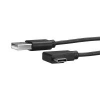 StarTech.com 1m USB-A zu USB-C-Ladekabel, Laden und Synchronisieren, 3A, USB 2.0 - Rechtwinkliges USB-Ladekabel