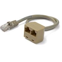 StarTech.com 2 auf 1 RJ45 Splitter Kabel Adapter - Bu/St