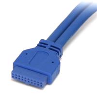 StarTech.com 2 Port USB 3.0 Pinheader Kabel - USB A auf Mainboard Header Kabel - Bu/Bu