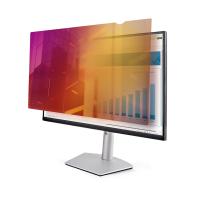 StarTech.com 27 Zoll 16:9 Monitor Blickschutz Gold, Zweiseitiger Blickschutzfilter mit Erhöhter Privatsphäre, Glänzende Bildschirm Blickschutzfolie, Abnehmbarer Blaulichtfilter mit +/- 30&deg; Sicht Winkel
