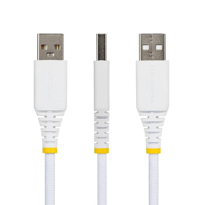 StarTech.com 30cm USB-A auf USB-C Schnellladekabel, 15W 3A, zweilagige geflochtene Nylon-TPE Ummantelung, robustes Type-C — Bild 9 von 10