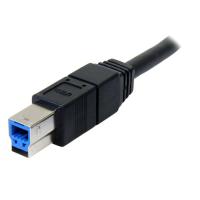 StarTech.com 3m schwarzes SuperSpeed USB 3.0 A auf B Kabel - St/St