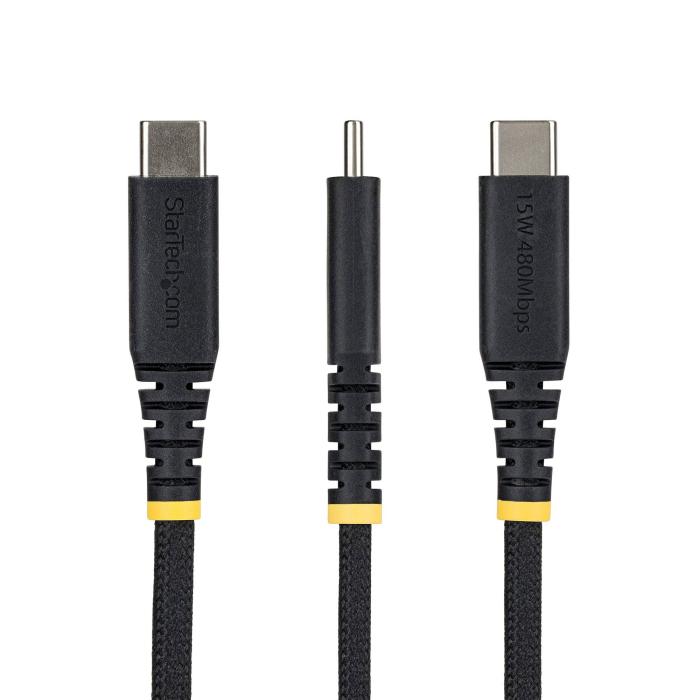StarTech.com 3m USB-A auf USB-C Schnellladekabel, 15W 3A, zweilagige geflochtene Nylon-TPE Ummantelung, robustes Type-C — Bild 2 von 10