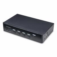 StarTech.com 4-Port DisplayPort KVM Switch, Single 4K 60Hz Monitor, 6x USB-Ports, Hotkey- & Knopfumschaltung, KVM Umschalter, DisplayPort 1.2, OS-unabhängig, TAA-konform