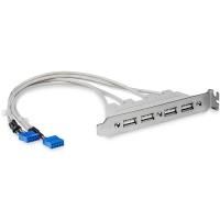 StarTech.com 4 Port USB 2.0 Slotblech Adapter