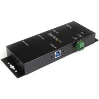 StarTech.com 4 Port USB 3.0 Hub - 5Gbps - Industrieller USB-A Hub aus Metall mit ESD und Überspannungsschutz - Hutschienen/Wand/Tischmontage möglich - TAA KONFORM - USB Expander Hub