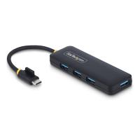StarTech.com 4-Port USB-C Hub, 5Gbps, USB-C zu 4x USB-A, Busbetrieben ohne Netzteil, Mini Hub, Multi-Port USB 3.0 Splitter, Desktop USB Hub-Verteiler mit 4x USB-A Ports, Reisehub