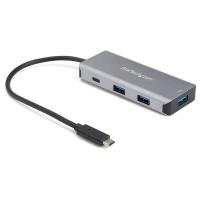 StarTech.com 4-Port USB-C Hub mit 3x USB A und 1x USB C - SuperSpeed 10 Gbit/s USB Typ-C 3.2 Gen 2 Hub - USB-Bus-Stromversorgung - Kompakter USB-C auf USB Adapter Hub - Tragbarer Laptop Hub - Aluminium