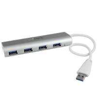 StarTech.com 4-Port USB Hub, USB A auf 4x USB-A Ports, USB 5Gbps, Robustes Design, USB-Busbetrieben, Tragbarer Laptop USB 3.0 Hub