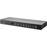 StarTech.com 4x4 HDMI-Matrix-Switch mit Audio und Ethernet Steuerung - 4K 60Hz Video - Rackmontage HDMI 2.0 Splitter mit Fernbedienung - HDMI-Umschaltbox - mit RS232-Steuerung