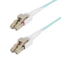 StarTech.com 5m LC zu LC (UPC) OM4 Multimode Glasfaser Patchkabel, 50/125µm, 100Gbps, Low Insertion Loss, werkzeugloses Polaritätswechsel Glasfaserkabel, LSZH LWL Verlegekabel