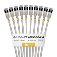 StarTech.com 6ASTP34GRS30CM10PK Netzwerkkabel Grau 0,3 m Cat6a U/FTP (STP) Rund, bild 7 von 12 ansehen