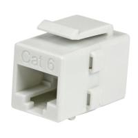 StarTech.com Cat 6 RJ45 Keystone Jack - Cat6 Netzwerkkoppler - RJ 45 Netzwerk Kuplung - Buchse/Buchse - Weiß