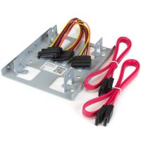 StarTech.com Dual 2,5'' SATA Festplatten auf 3,5'' Einbauschacht Halterung - 2,5'' auf 3,5'' Festplatten/ SSD Halterung