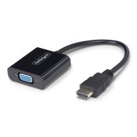 StarTech.com HDMI auf VGA Adapter/Kabel, Aktiver HDMI Adapter/Videokonverter für Laptop-Desktop, 1920x1080 (1080p), HDMI-Quelle zu VGA-Monitor/Bildschirm
