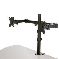 StarTech.com Monitorarm für 2 Monitore mit Schreibtischhalterung - Tischklemme - VESA-Monitorhalterung für bis zu 32-Zoll-Displays - Ergonomischer Gelenkmonitorarm - höhenverstellbar, neigbar, drehbar