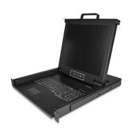 StarTech.com Rack KVM Konsole - US Tastatur(QWERTY), Ein Port VGA KVM mit 17'' LCD Monitor - 1HE LCD KVM Konsolenschublade mit Kabeln - USB Unterstützung - 50.000 MTBF