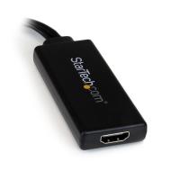 StarTech.com VGA auf HDMI Adapter mit USB-Audio & -Stromversorgung – Mobiler VGA auf HDMI-Konverter – 1080p
