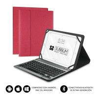 SUBBLIM SUB-KT2-BT0003 Tastatur für Mobilgeräte QWERTY Spanisch Bluetooth Rot