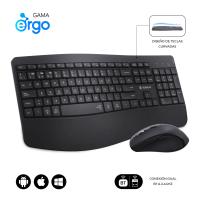 SUBBLIM SUBKBC-DCOPW2 Tastatur Maus enthalten Heimbüro RF Wireless + Bluetooth QWERTY Spanisch Schwarz