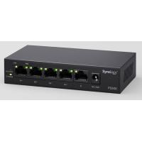 Synology PS500 Netzwerk-Switch Unmanaged L2 Gigabit Ethernet (10/100/1000) Power over Ethernet (PoE) Desktop Schwarz, bild 2 von 2 ansehen