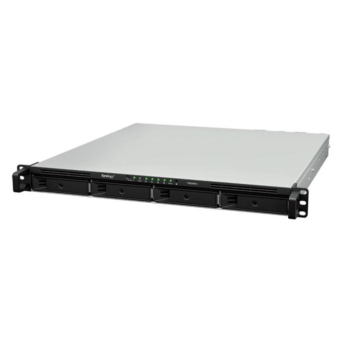 Synology RackStation RS826RP+ NAS & Speicherserver Rack (1U) AMD Ryzen V1500B 4 GB DDR4 0 TB DiskStation Manager Schwarz — Bild 2 von 12