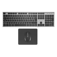 Tacens 6ZENITHES Tastatur Maus enthalten Heimbüro RF Wireless QWERTY Spanisch Grau