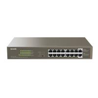 Tenda TEG1116P-16-150W-EU Netzwerk-Switch Unmanaged Gigabit Ethernet (10/100/1000) Power over Ethernet (PoE) Bronze