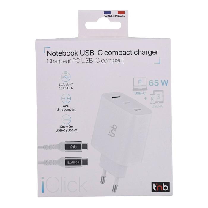 T'nB CHNBGAN65W Ladegerät für Mobilgeräte Laptop, Tablets, Smartphone Weiß AC Drinnen — Bild 6 von 12