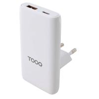 TooQ TQWC-GANSL65W1A1C Ladegerät für Mobilgeräte Universal Weiß AC Schnellladung Drinnen
