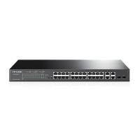 TP-Link Omada 24-Port 10/100Mbps + 4-Port Gigabit Smart Switch with 24-Port PoE+
