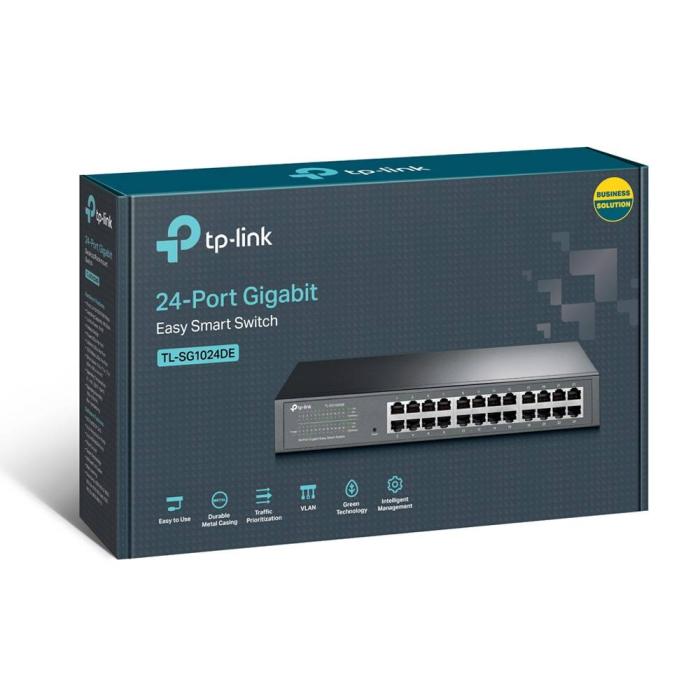 TP-Link TL-SG1024DE Netzwerk-Switch Managed L2 Gigabit Ethernet (10/100/1000) Schwarz — Bild 8 von 8