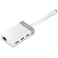 Trendnet TUC-ETGH3 laptop-dockingstation & portreplikator USB 3.2 Gen 1 (3.1 Gen 1) Type-C Grau, Weiß